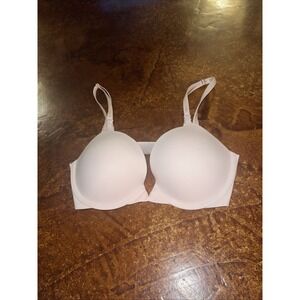 Victoria's Secret Purest Pink Solid 32DD Love Cloud Push Up Plunge Bra VS!!
